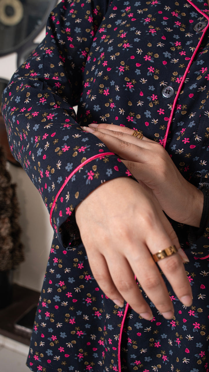 Midnight Bloom PJ Set