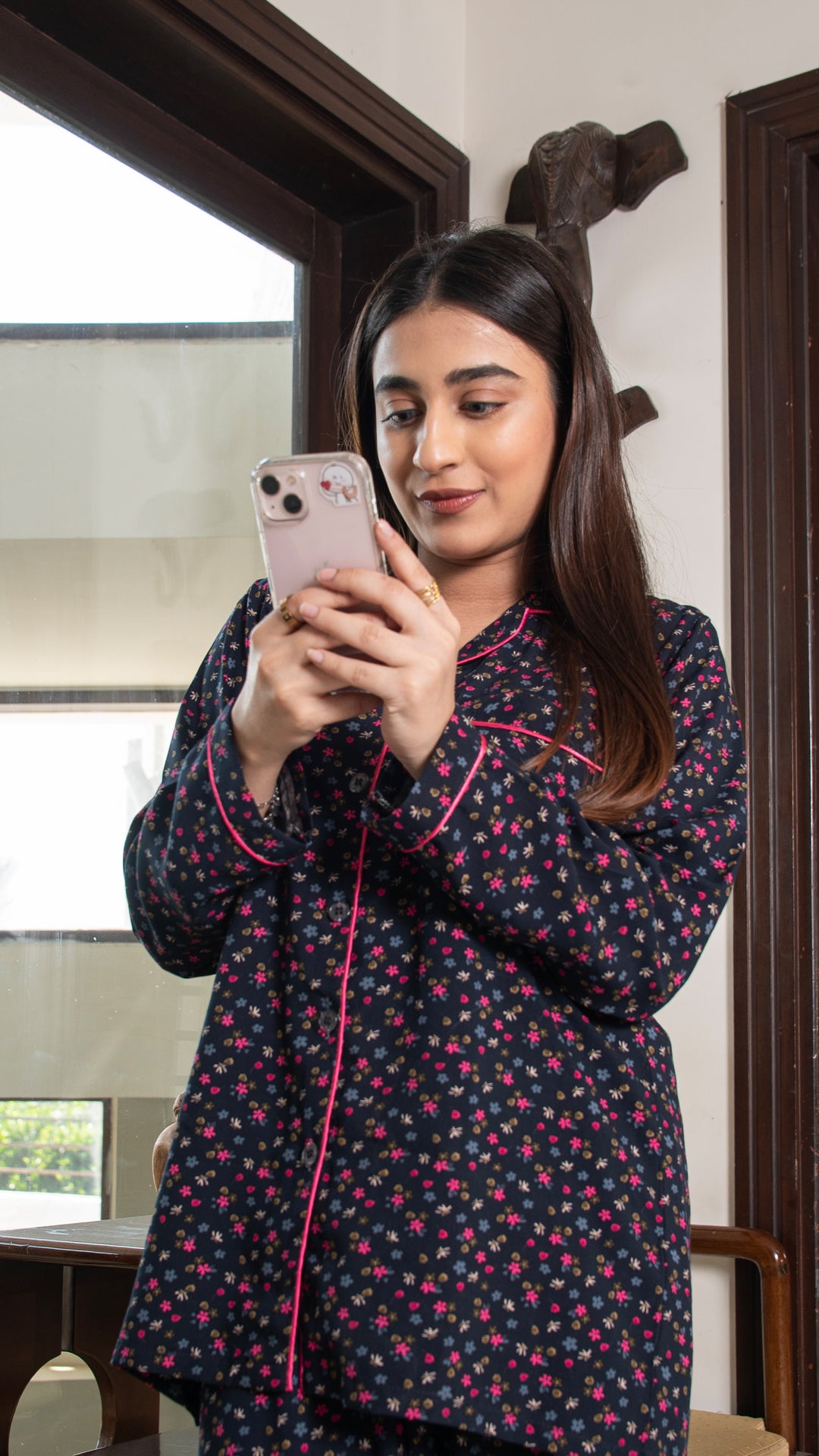 Midnight Bloom PJ Set