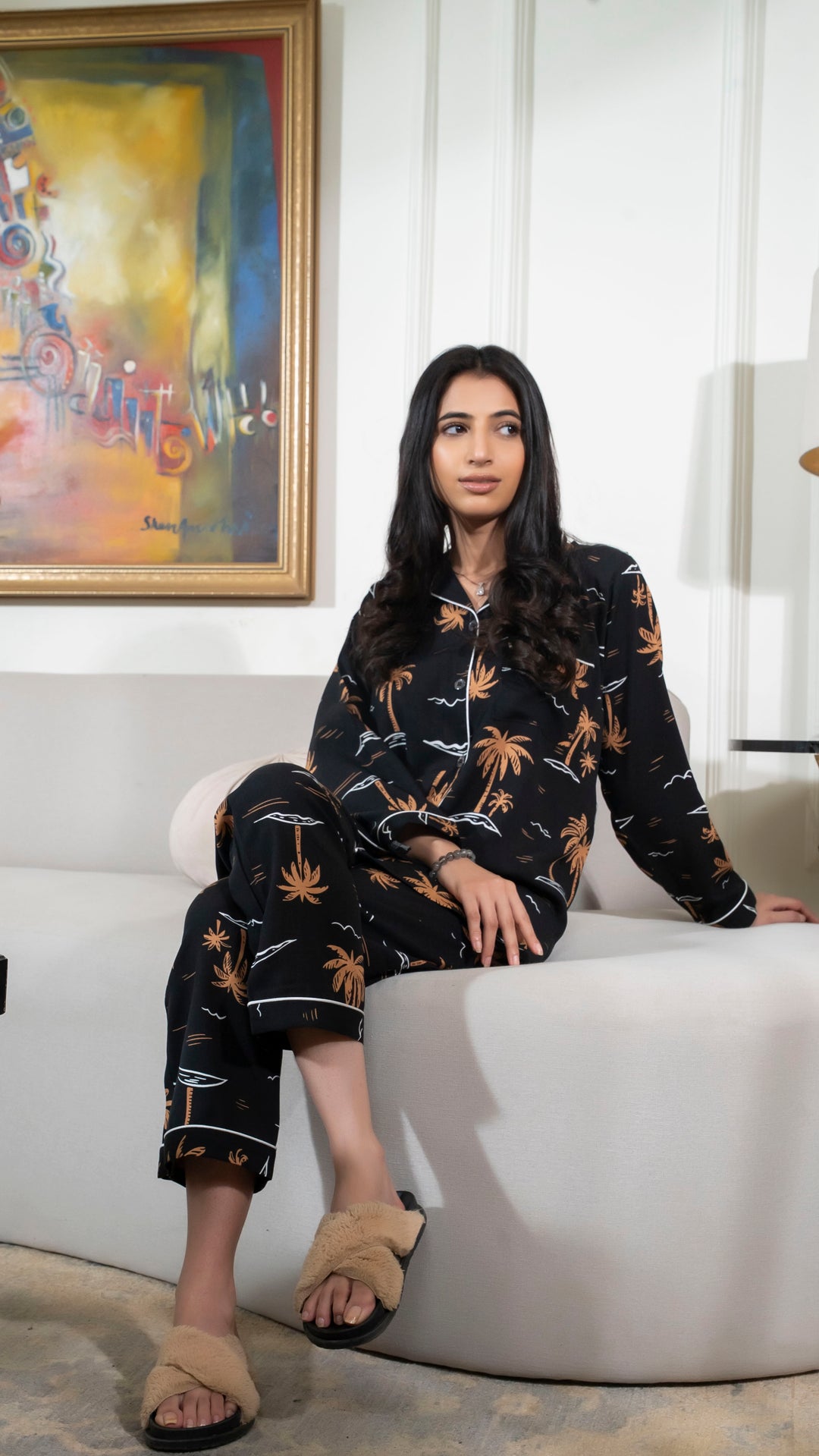 Royal Palms PJ Set