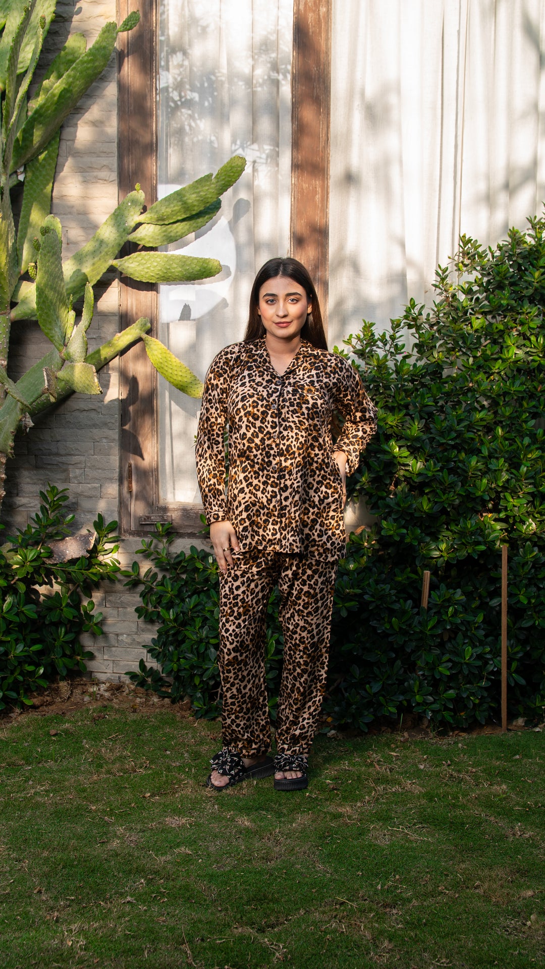 Leopard Noir PJ Set