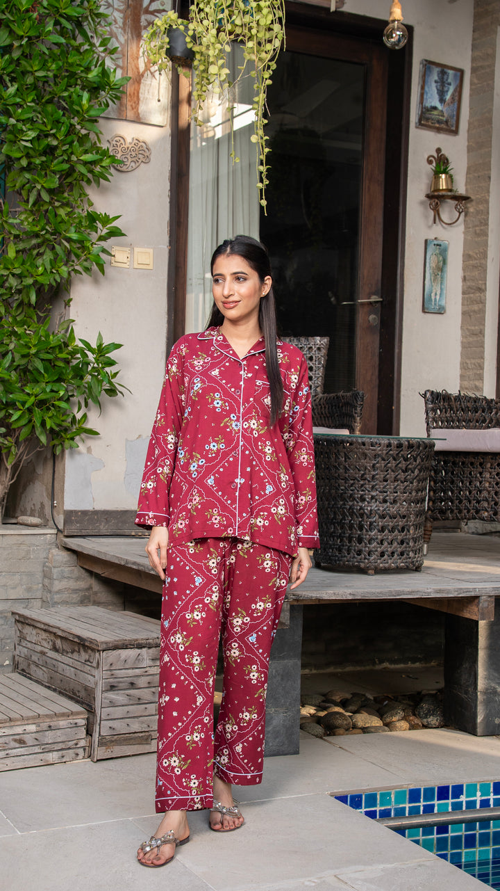Crimson Garden PJ Set