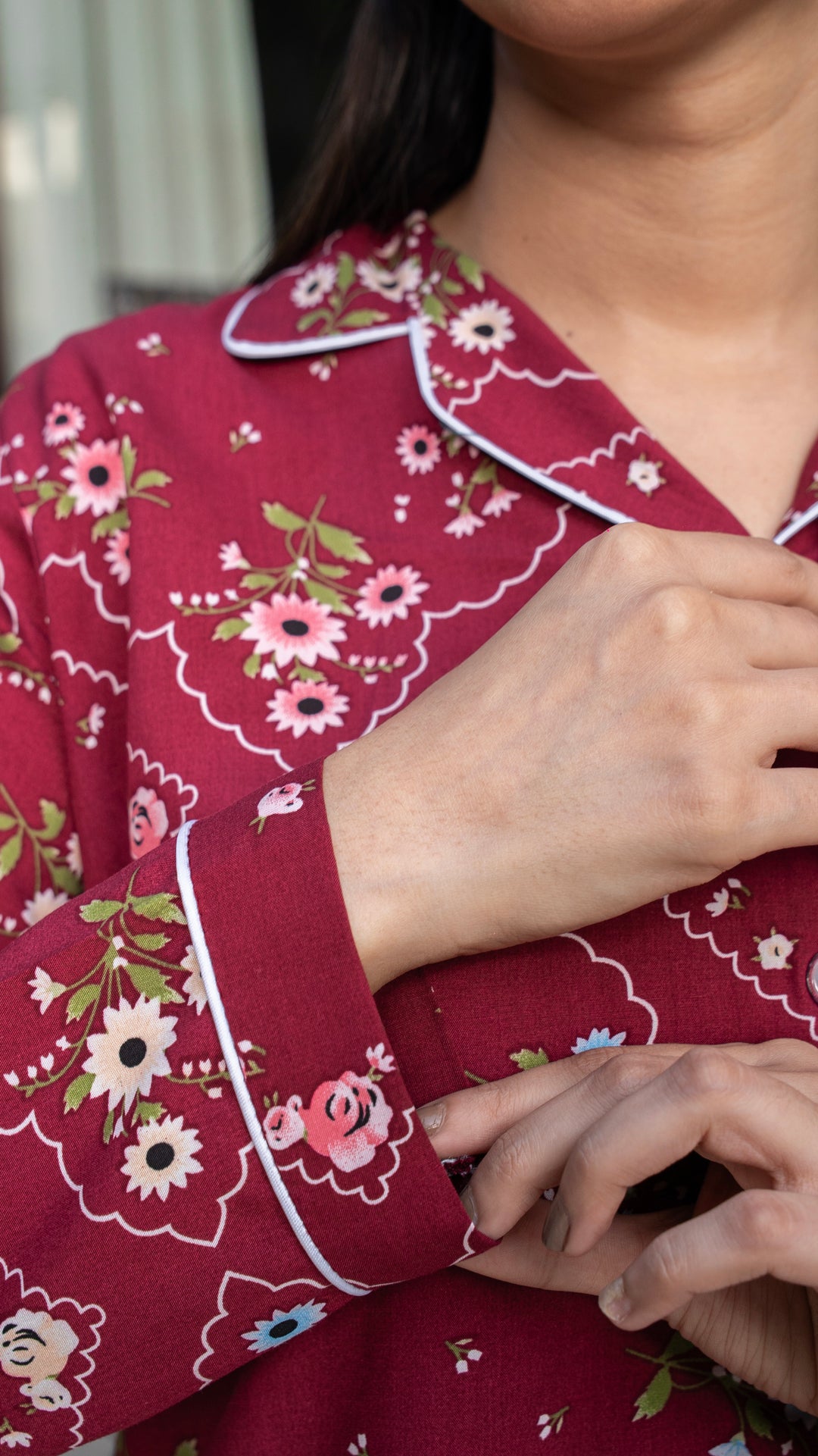 Crimson Garden PJ Set