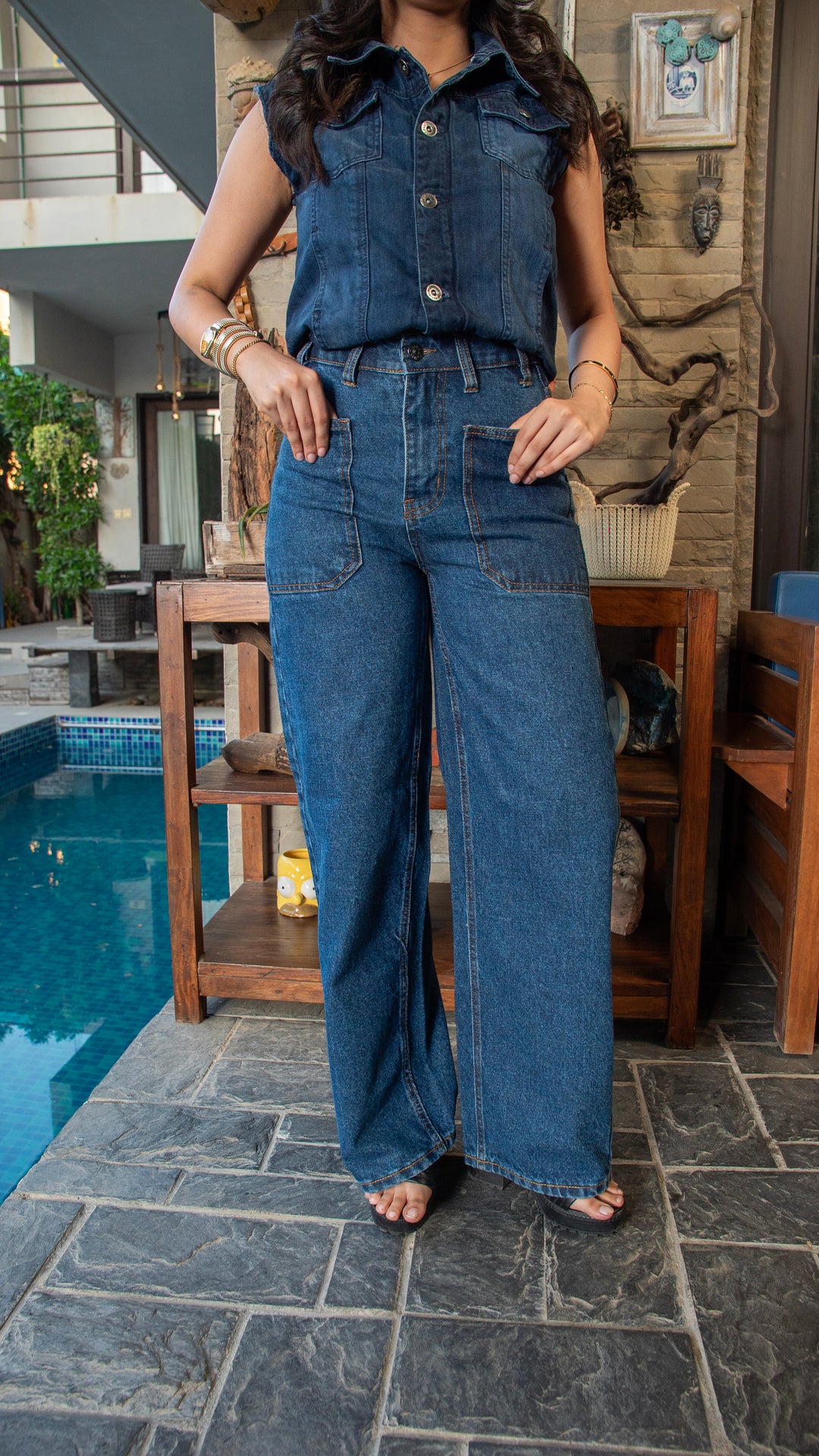 Blue Edge Pocket Jeans