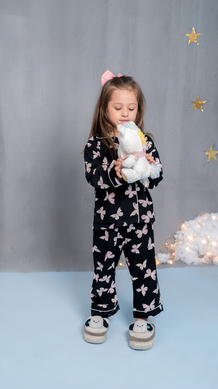 Pink Butterflies Kids PJ Set