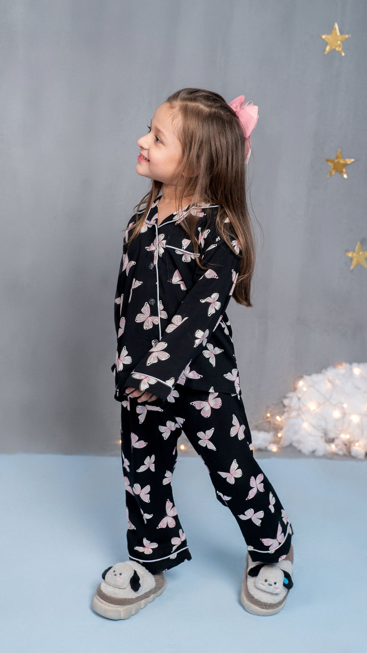 Pink Butterflies Kids PJ Set