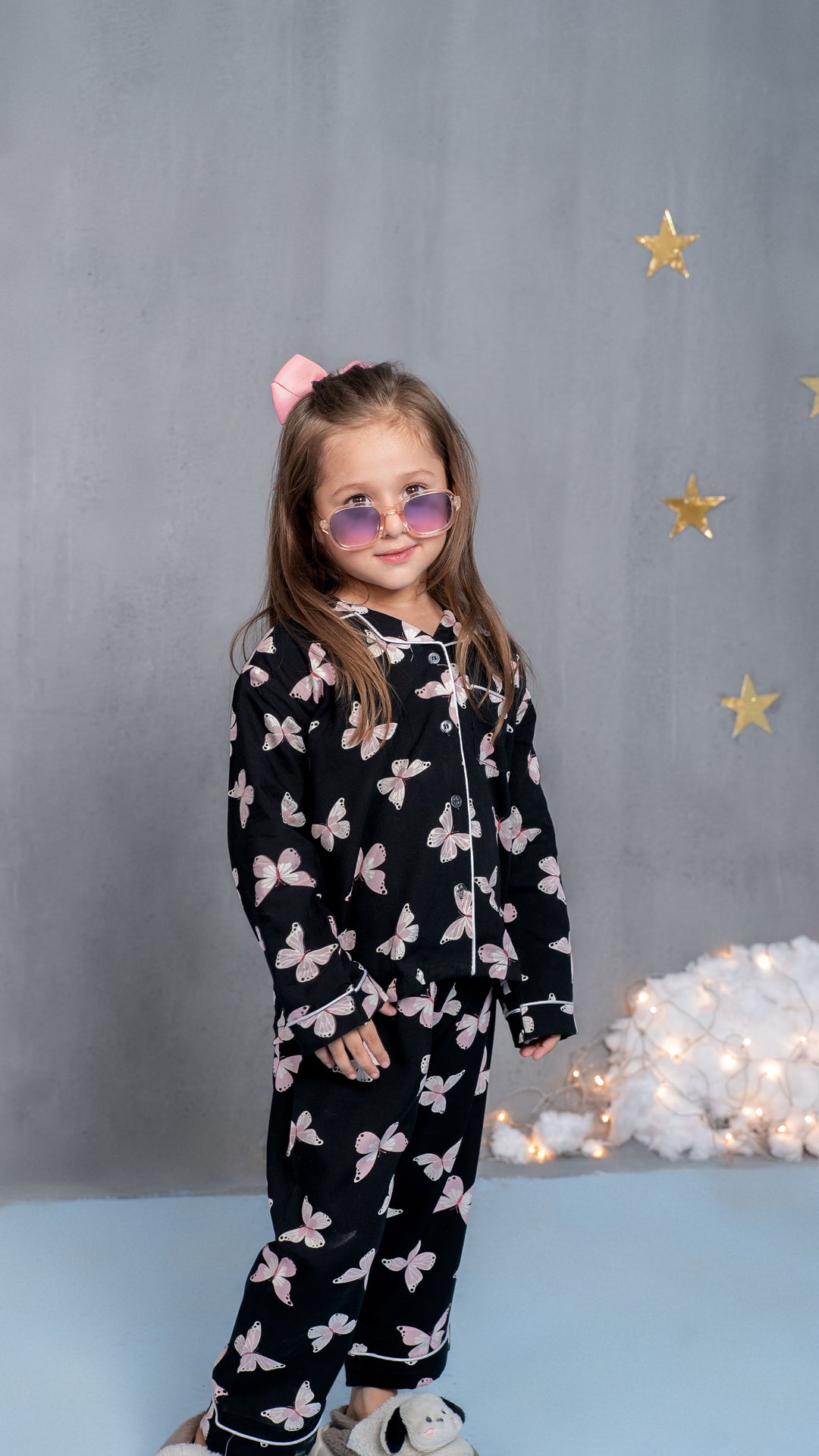 Pink Butterflies Kids PJ Set