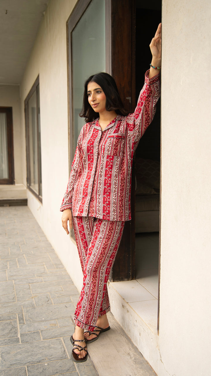 Red Vintage PJ Set