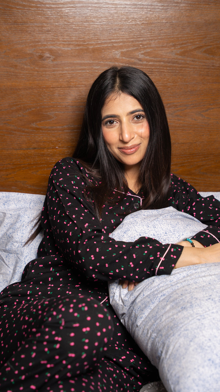 Pink Cherries PJ Set