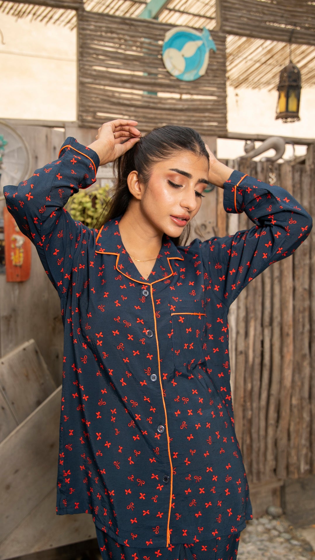 Red Bows PJ Set