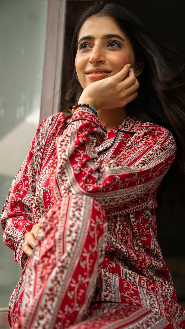 Red Vintage PJ Set
