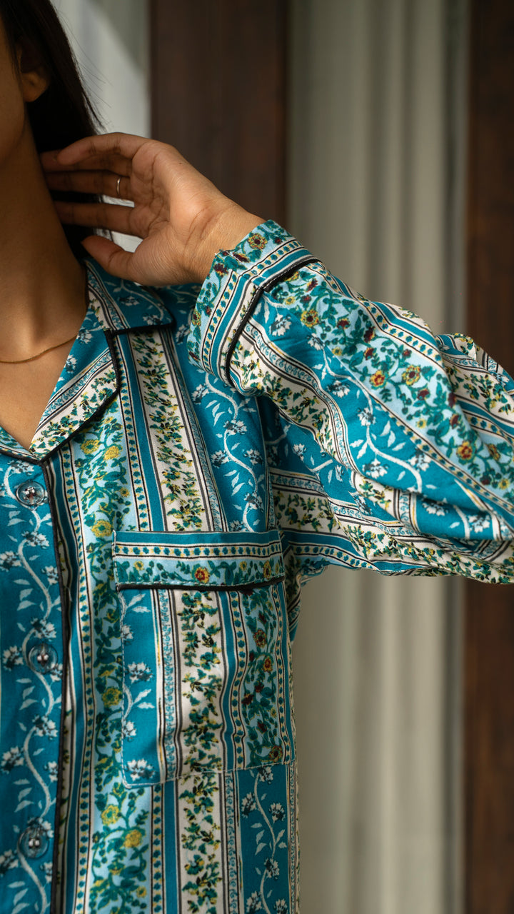 Teal Vintage PJ Set