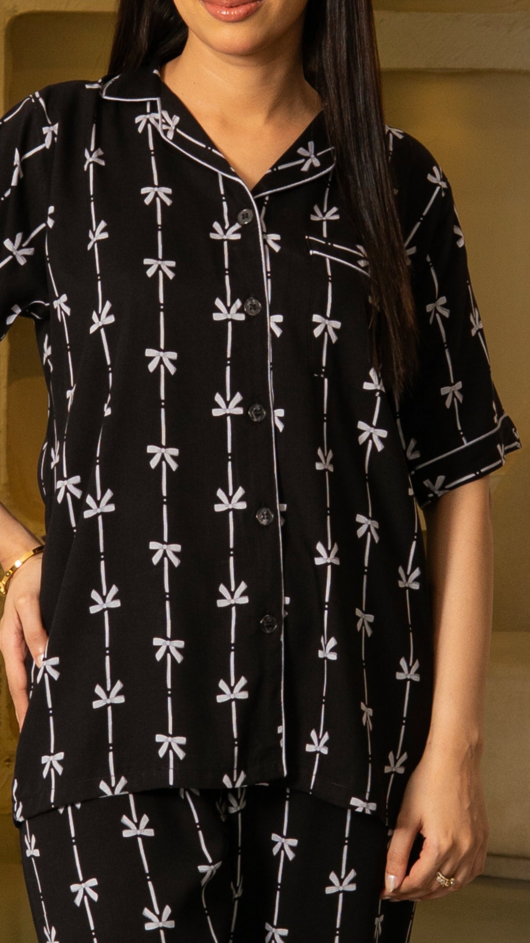 Bowlicious Half Sleeves PJ Set