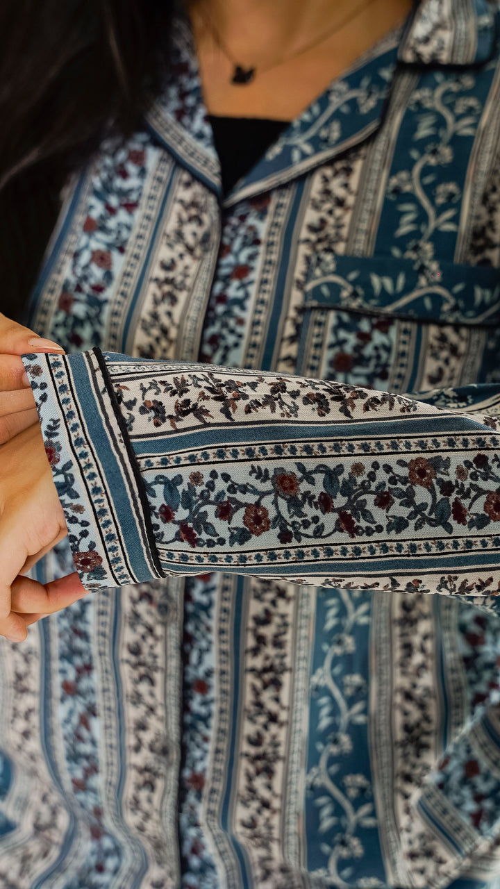Blue Vintage PJ Set
